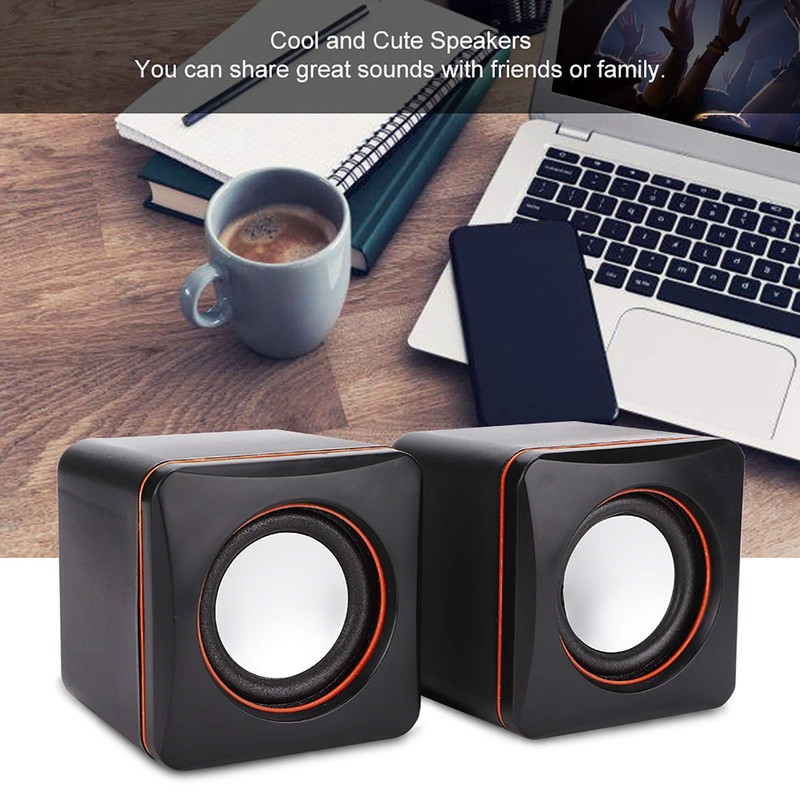 Speaker, 3.5mm Stereo Compact Computer Speaker Style Mini for Computer