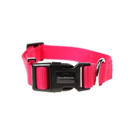 Doodlebone Dog Collar, Fuchsia, 1-2
