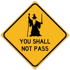 You Shall Not Pass 12" x 12" Funny Tin Sign Bedroom Man Cave Garage Dorm Nerd Home Decor