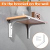 Shelf Brackets,6Pcs Shelf Bracket,Brackets for Shelves,100mm*100mm White Shelf Brackets,L Bracket