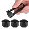20pcs 19mm Tapas de tuerca de rueda de coche, cubierta
