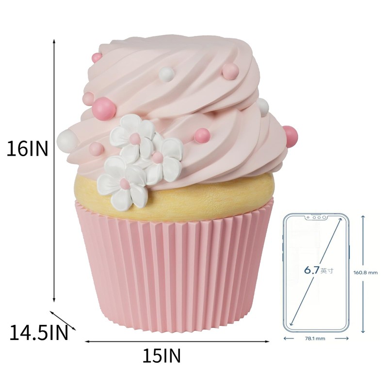 Food Stool Simulated Cupcake Chair - Resin Fun Decorative Furniture,