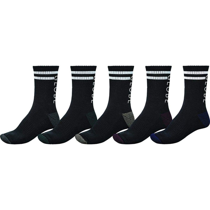 Globe Socks - Globe Carter Crew Sock 5 Pack -