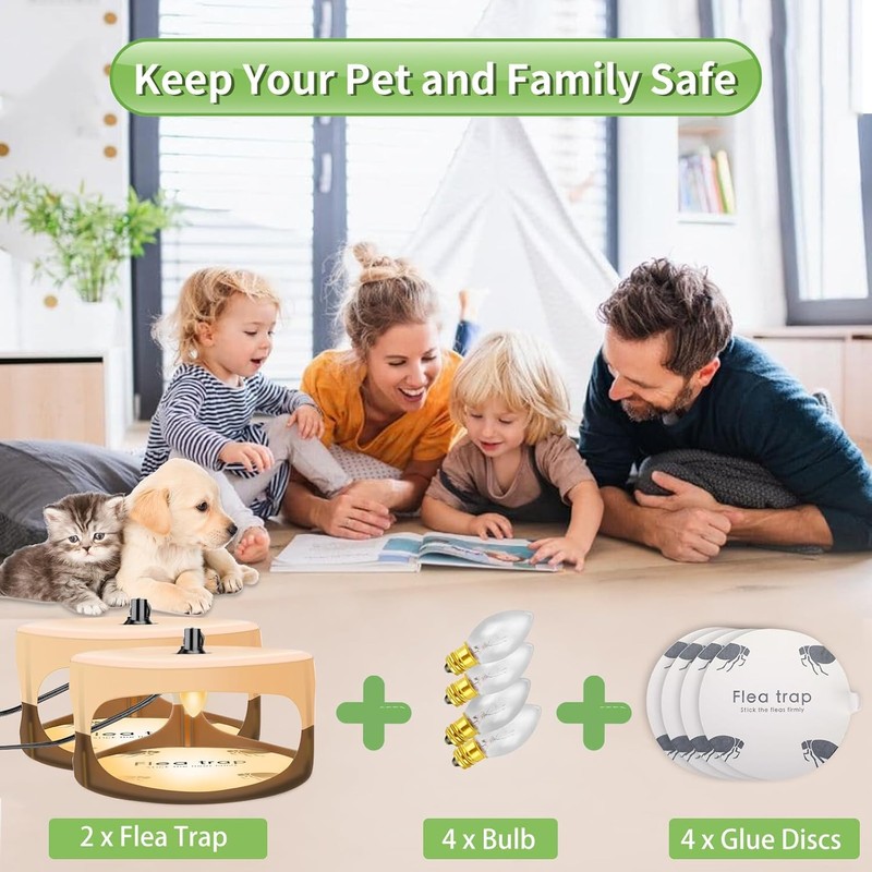Flea Traps for Inside Your Home,New Bed Bug Trap with