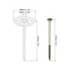PATIKIL 142mm Perforated Insulation Pins, 30 Pack Insulating Nails Wall