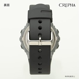 Clefer TS-D060-BK Digital Men's Waterproof Stopwatch Urethane Strap Blue Black, Black