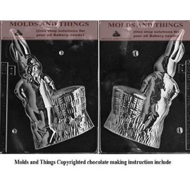 Easter Bunny with Basket Chocolate Candy Mold With © Chocolate molding Instruction