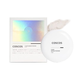COSCOS Clear Rank Up Powder, Clear, Face Powder, Finishing Powder, Tone Up, Transparent Skin, Ceramic Skin, Prevents Makeup and Pore Cover, Anti-Glary, Makeup, Finish, CICA Ingredients, Cosplay Makeup