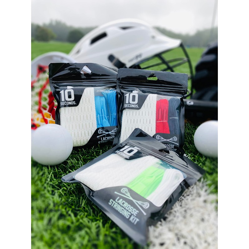 10 Seconds - Proline Lacrosse Stringing Kit Mesh, Weather-Resistant and