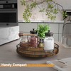 Farmhouse Oak 10" Lazy Susan Turntable Organizer for Cabinet, Round