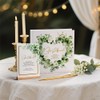 AISBUGUR Wedding Guest Book with Questions - Wedding Guest Book