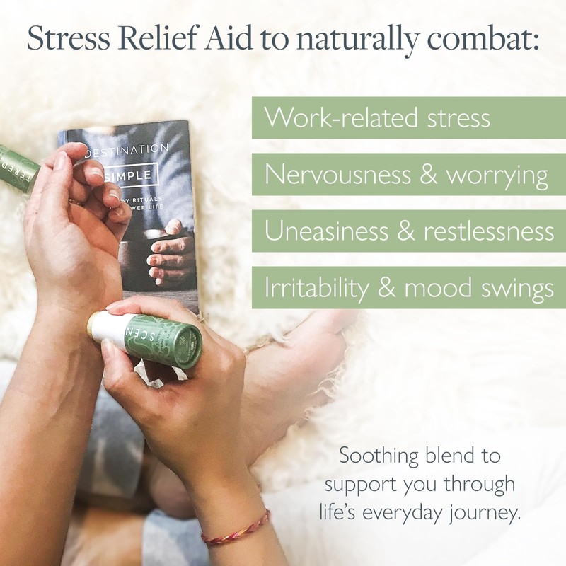 Scentered Aromatherapy Inhaler Balm Stick, DE-STRESS - Relaxing & Stress-Relieving