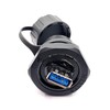 DEVMO 2PCS Electrical USB3.0 Female to Female IP67 Waterproof Connector,