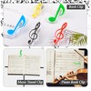 WANDIC 20 Pcs Plastic Sheet Music Stand Sheet Book Page