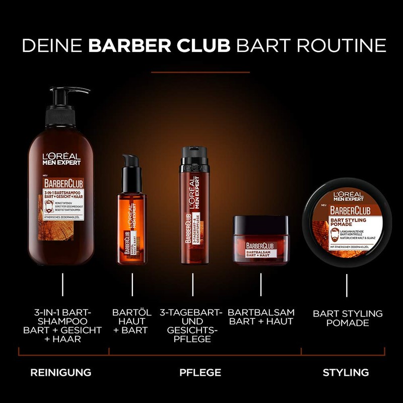 L'Oréal Men Expert Beard Shampoo for Men for Beard, Face