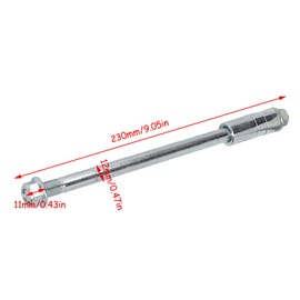 Rim Wheel Axle Front Rear 12 mm 230 mm Front Rear Axle with 3 Seals Suitable for 125 CC 140 CC PIT PRO Trail Dirt Bike