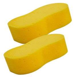 Tek Automotive Super Giant Sized Jumbo Sponge - Twin Pack | Non-Scratch, Super Absorbent Sponge for Car Cleaning Kit, Car Wash Kit, and Valeting Equipment | Large Sponges for Car Washing and Car Care