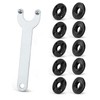 11 Piece Set Grinder Flange Angle Wrench, Metal Spanner Lock