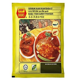 Malaysia Best Brand / Baba's Fish & Prawn Curry Powder / Made From Pure & Finest Spices / 125g