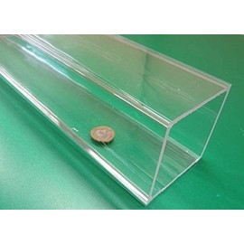 Acrylic Extruded Square Tube 3.00" (3") OD x 2.75 (2-3/4") ID x 6 Ft. Length Clear 1 pc