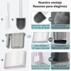 Juego de 3 Escobillas de Silicona para Baño, Montaje en