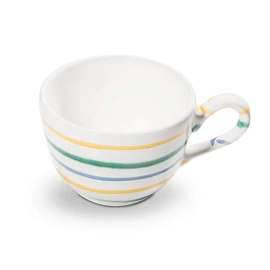 GMUNDNER KERAMIK Coffee Cup Smooth Capacity 0.19 Litres Colourful Flamed Crockery Handmade in Austria