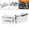 Unbranded Chrome Battery Box Side Cover For Harley Dyna Wide