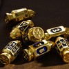 Cusdie 7-Die Bullet-Shaped Metal Dice Set DND Dice Set in