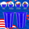 Clothsport 120 Pcs 16 oz Blue Plastic Cups Blue Plastic