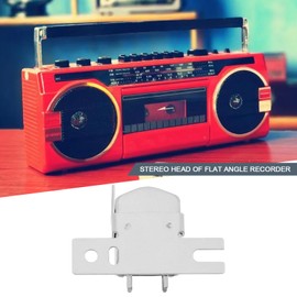 YINETTECH DYNY62 2-Piece Stereo Head for Cassette Recording Playback Wear-resistant Magnetic Head with Two Tracks for Many Vintage Cassette Deck Recorder Parts