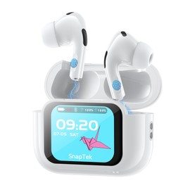 AI Translation Earbuds Real Time,147 Languages & Local Dialects Translator Earbuds with Intuitive Touch Screen,AI APP with 4 Modes,ENC mic,30H Playtime,Bluetooth 5.4 Headphones for Travel in Europe