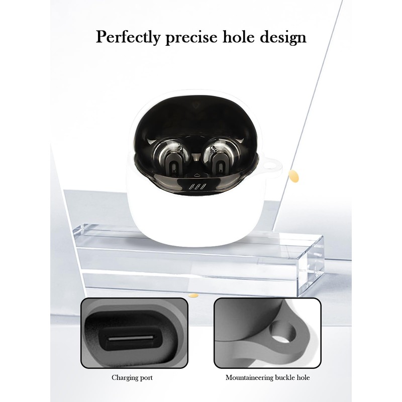 Case for JBL Tune Flex 2-True Wireless Noise Cancelling Earbuds,Soft