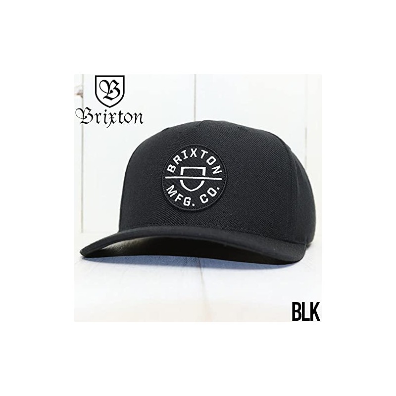 BRIXTON CREST C MP SNAPBACK CAP Snapback Cap Hat, Black