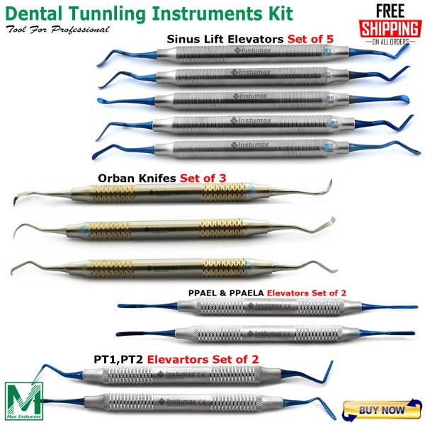 INSTUMAX® Dental Oral Surgery Implant Tunneling Instruments Vista Papilla Procedure