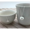 Mother Daughter Necklaces - 2 Small layering Gold Heart Necklaces