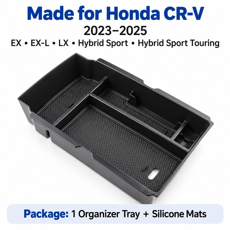Center Console Armrest Storage Tray Organizer for Honda CR-V CRV