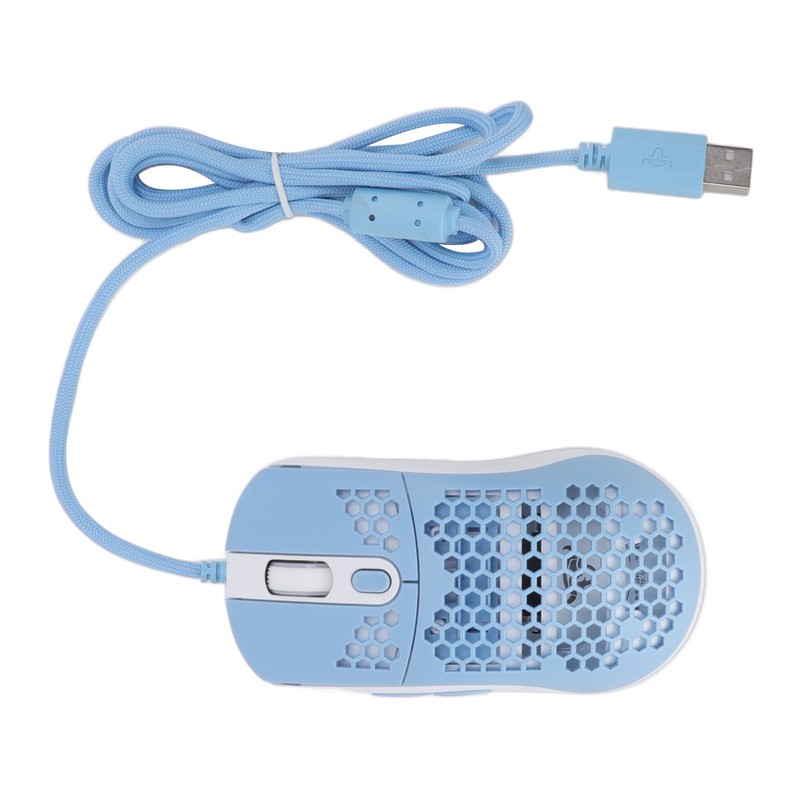 RGB Mouse Cellular Hollow Design Lightweight Wired Backlight 12000DPI 6