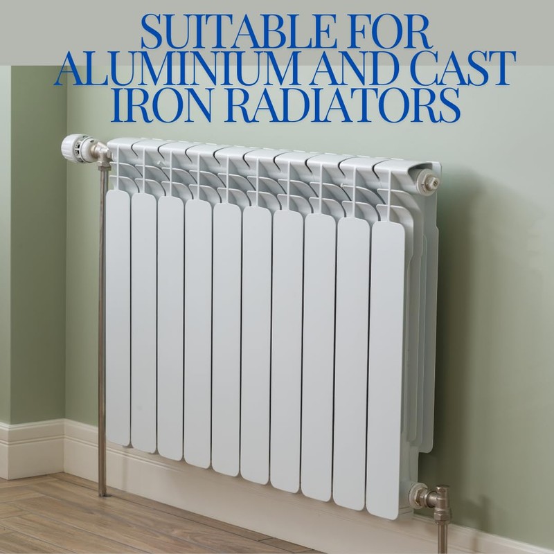 4X Universal Designer Radiator Wall Mount Brackets (White) with Fixing