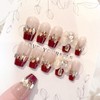 HAPVITAL 24 Pcs Nail Tips, Nail Tips, Popular, 3D Nail