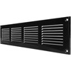 Vent Systems 16'' x 4'' Inch (Overall Dimensions) Black Metal