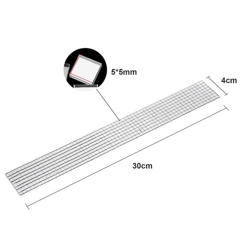 SATINIOR Self-Adhesive Mini Square Glass, Decorative Craft DIY Accessory Mirrors