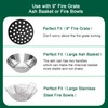 Upgrade Cast Iron Ash Can with Handle, Quantfire Charcoal Ash