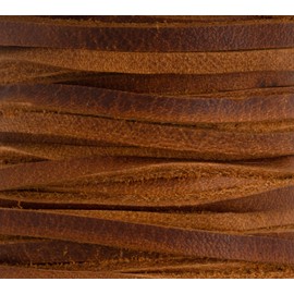 Kodiak Lace 1/4" 6mm Caramel 36 Foot Spool Tandy Leather 5076-09