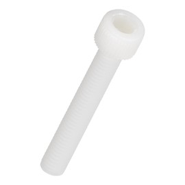 Kozelo 20pcs Socket Head Cap Screws - [M8-1.25 x 50mm] Nylon Hexagon Socket Head Cap Screw Plastic Allen Bolts for Device Fixing Mould Manufacturing Use, White