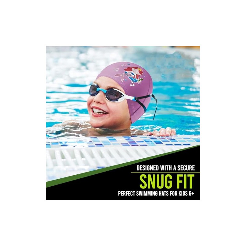 Swimming Cap Kids Swimming Caps for Kids, Toddler, Children, Boys
