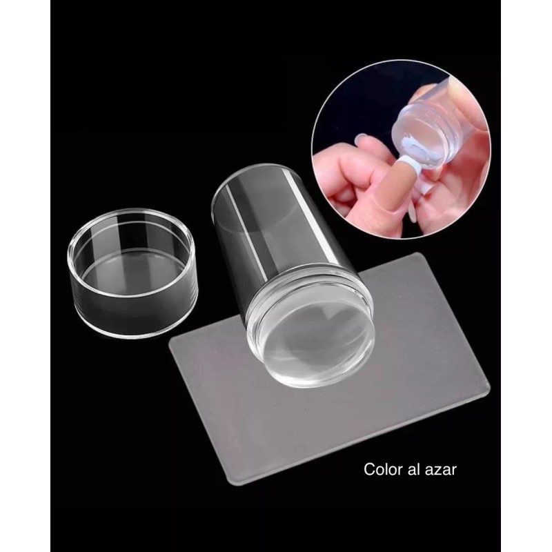 Studio Nails Sello Estampador Para Uñas Con Tapa Y Placa