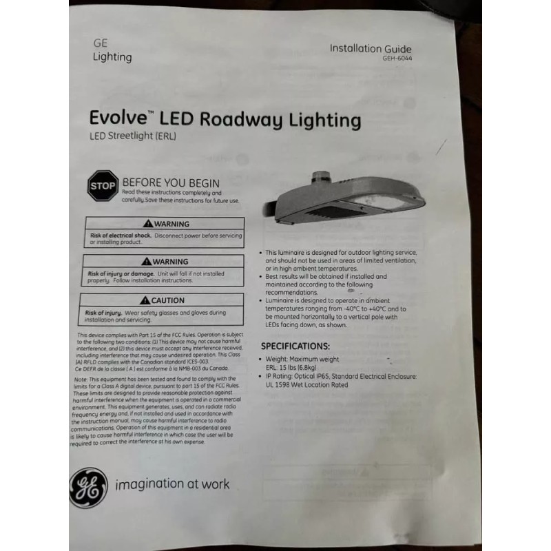 Evolve Ge LED street lights (Evolve LED Roadway Lighting)