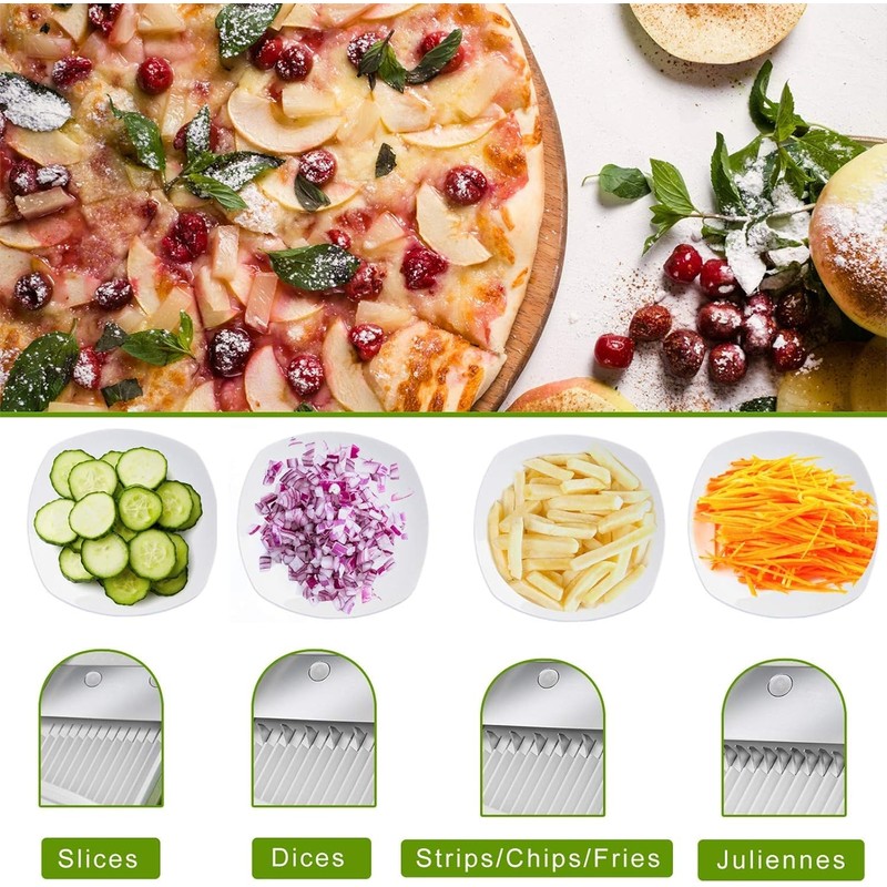 ONCE FOR ALL Safe Mandoline Slicer 5 in 1 Vegetable