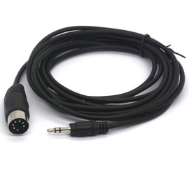 OpenII 7 Pin Din Cable, Midi Male to 3.5mm 1/8" Male Audio Adapter Cord for Bang & Olufsen B&O, Naim, Quad Stereo Systems (1.5 Meter)
