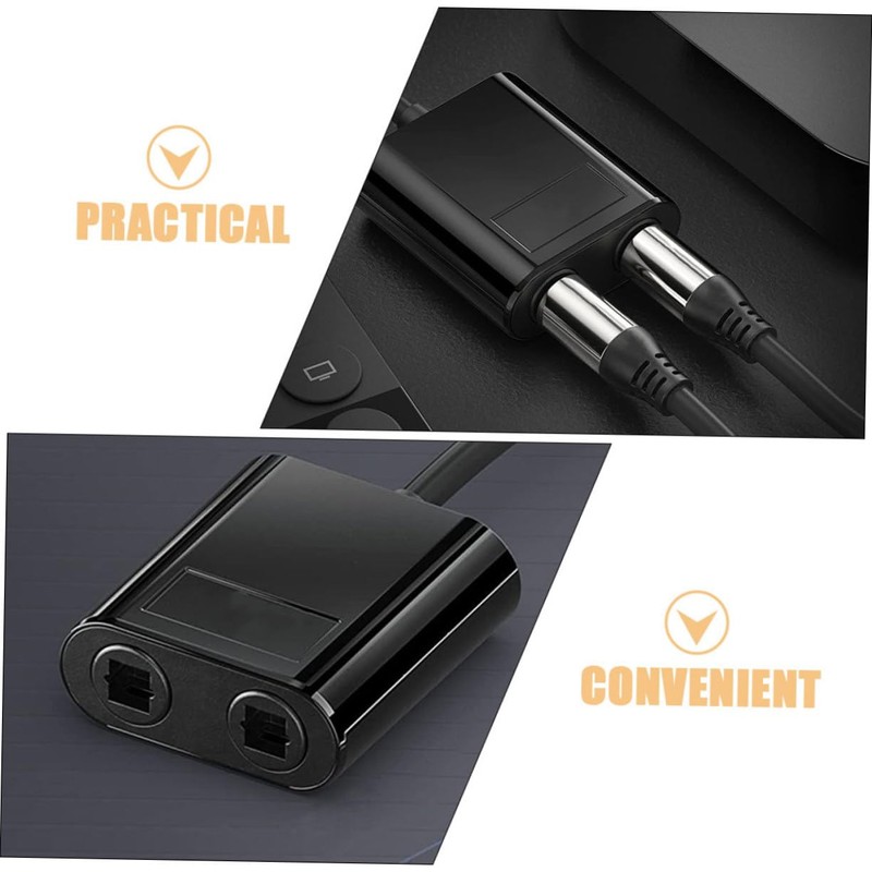 TEHAUX Audio Cable Splitter Optical Fiber Splitter 1-in-2 Output for